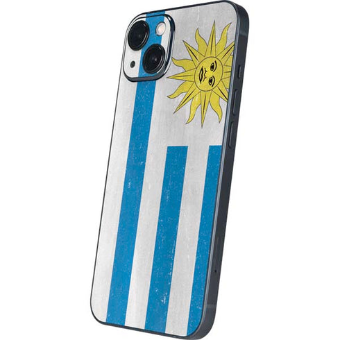 Uraguay Flag Distressed iPhone Skins